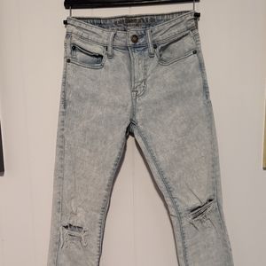 Women's Acid Wash American Eagle Skinny Jeans